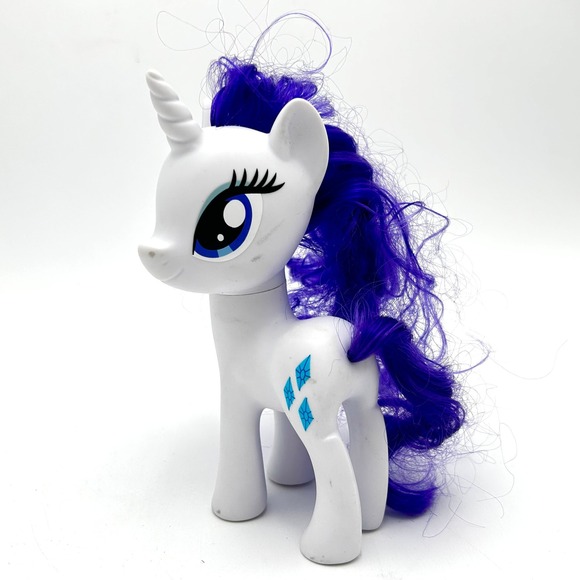 Hasbro 2016 My Little Pony Rarity 6" White Unicorn Purple Hair Toy Figure - Picture 2 of 6